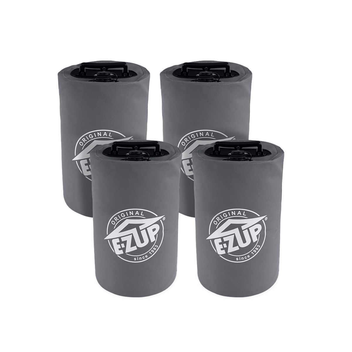 E-Z Up 4-Pack Water Weight Bags, Grey Steel