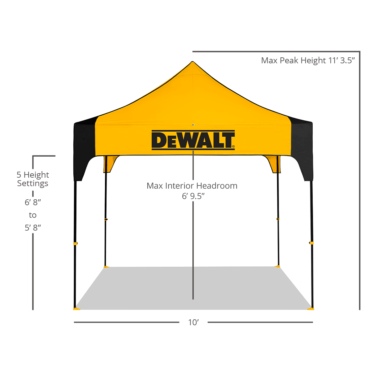 DEWALT® 10' x 10' Work Shelter