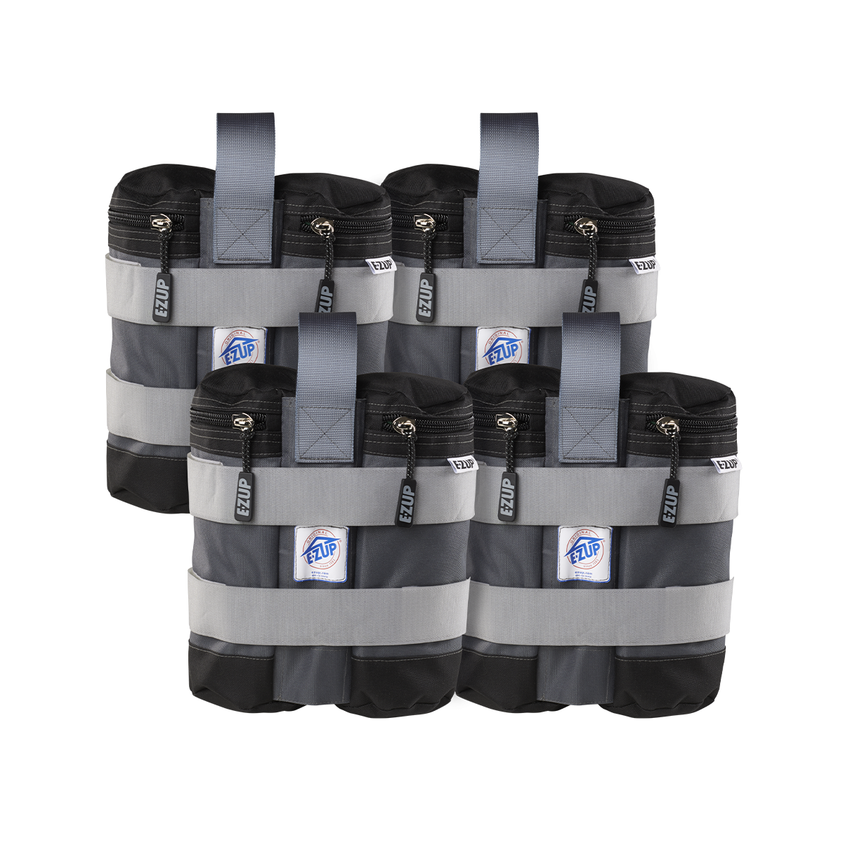 E-Z Up 4-Pack Water Weight Bags, Grey Steel