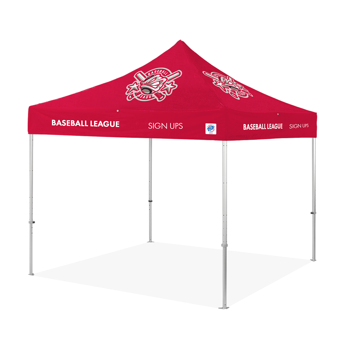 Endeavor, 10'(3m) Shelter, Alum Frame, Vinyl Red