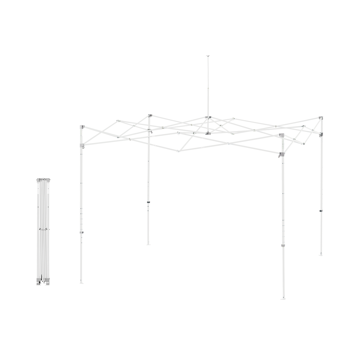 Enterprise™ 10' x 10' Steel Frame - White