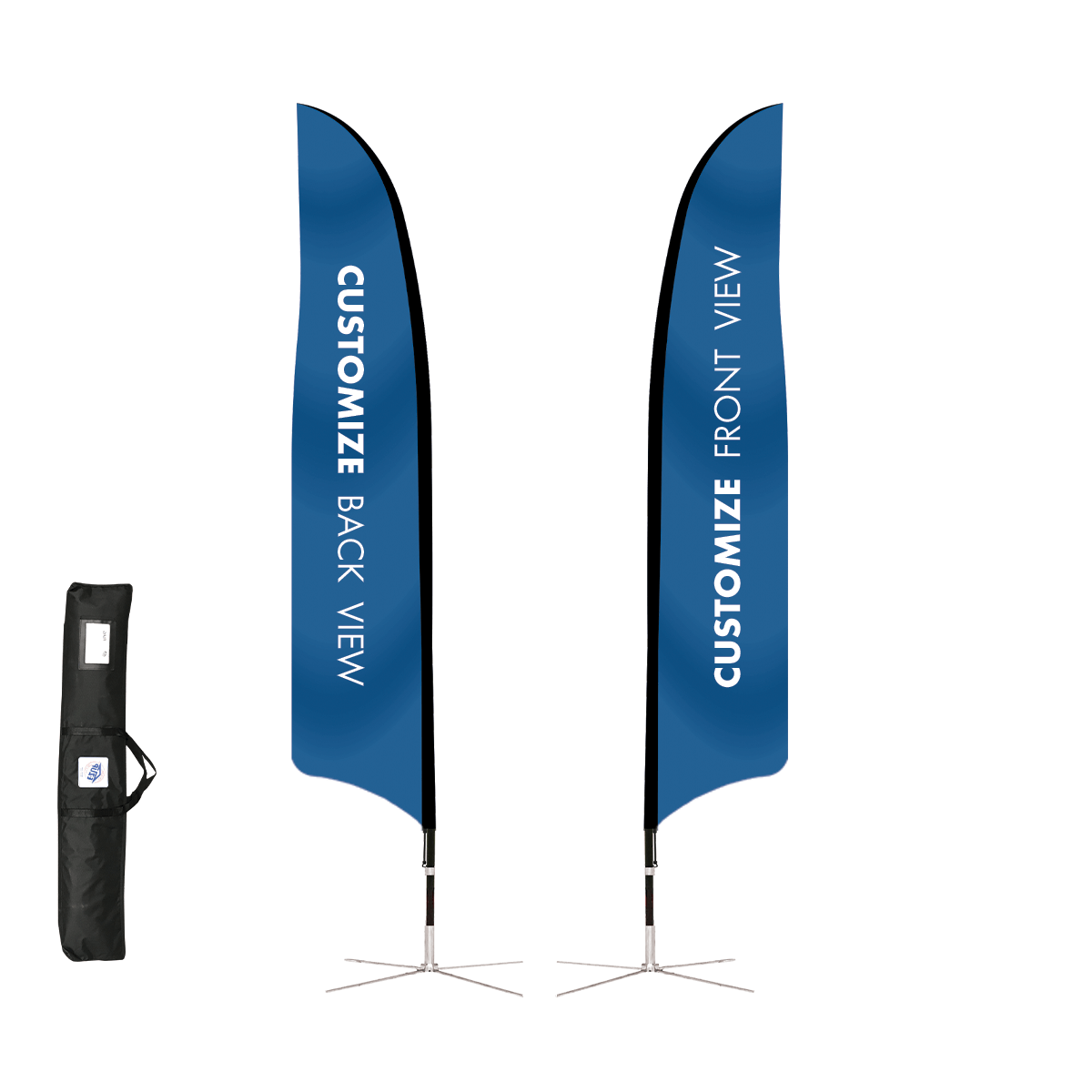 16' Blade Sport Flag Kit, Dbl Side, Royal Bl 