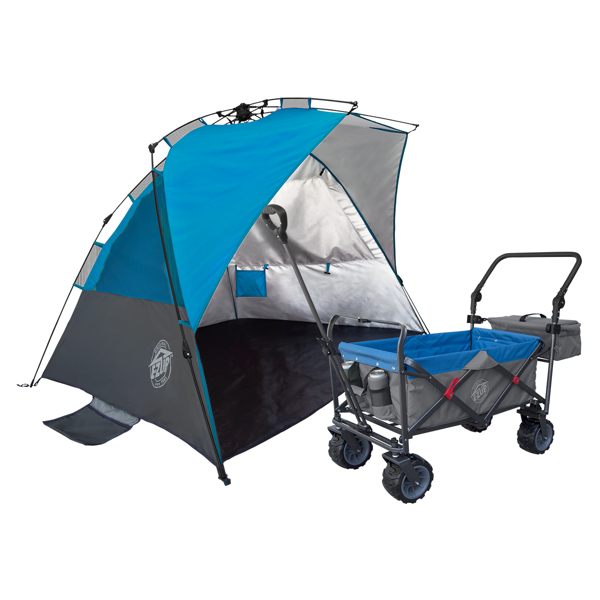 Wedge Tent & Wagon Package, 8', Splash, CB, Wagon