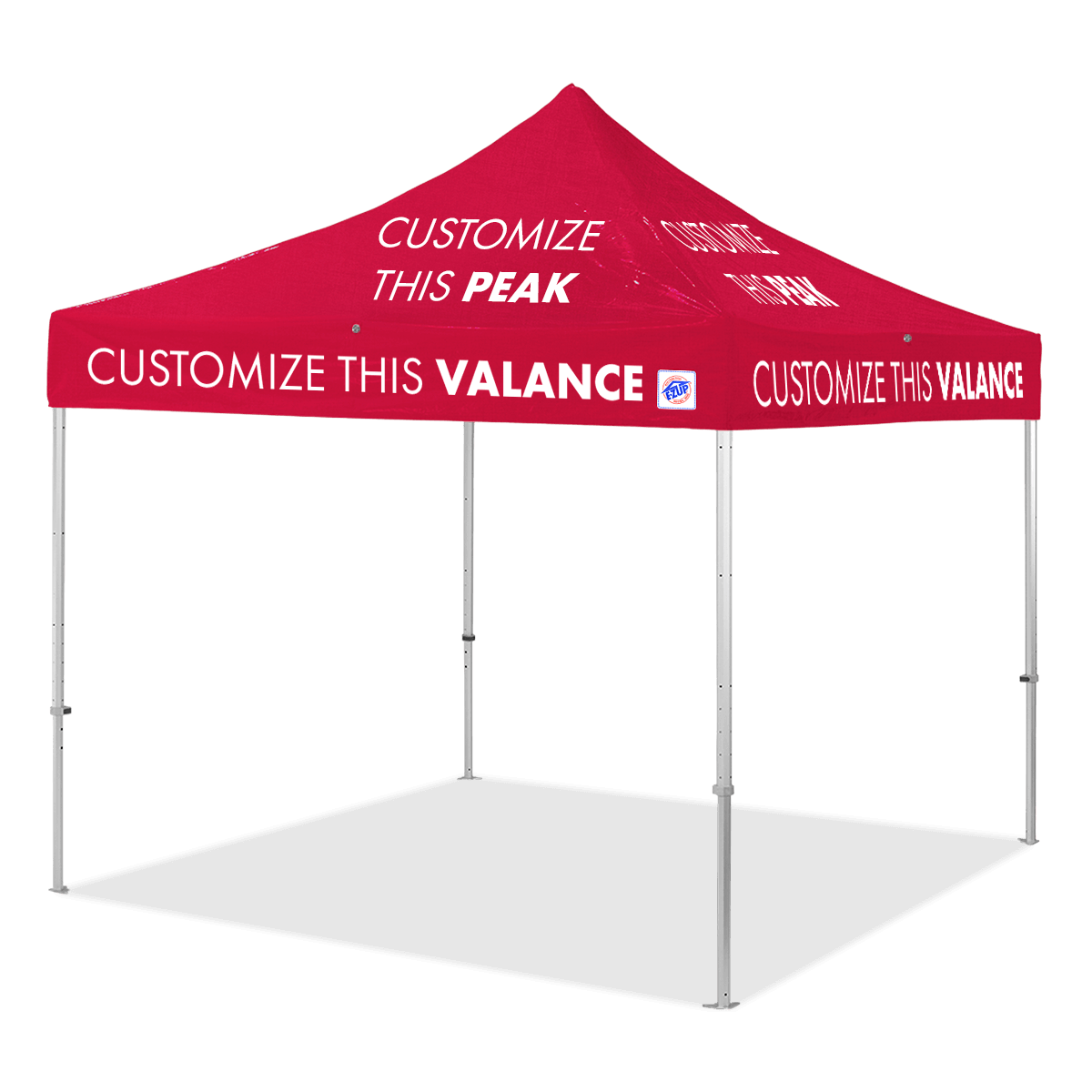 Endeavor, 10'(3m) Shelter, Alum Frame, Vinyl Red