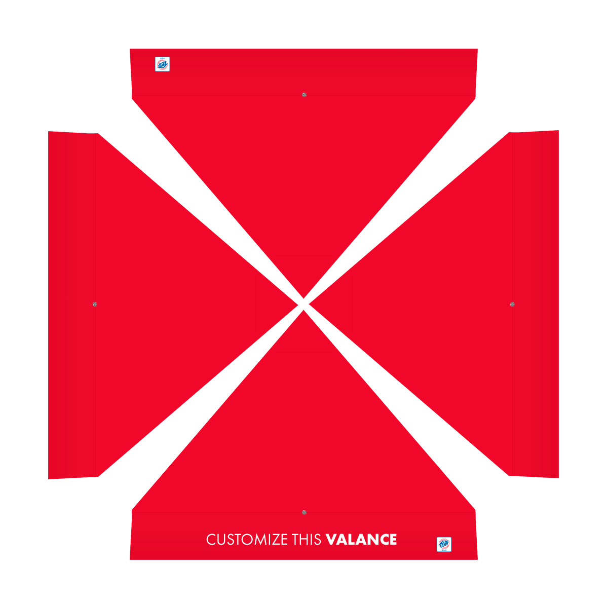 Endeavor, 10'(3m) Shelter, Alum Frame, Vinyl Red