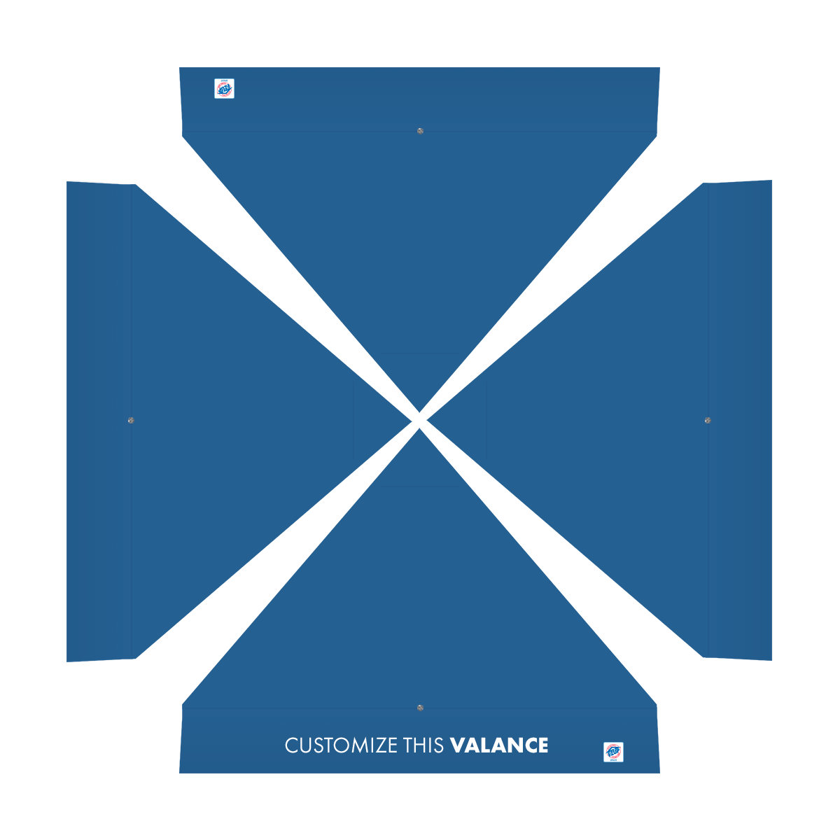 Endeavor, 10'(3m) Shelter, Alum Frame, Vinyl Blue