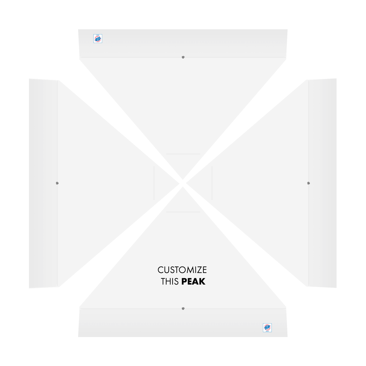 Endeavor, 10'(3m) Shelter, Alum Frame, Vinyl White