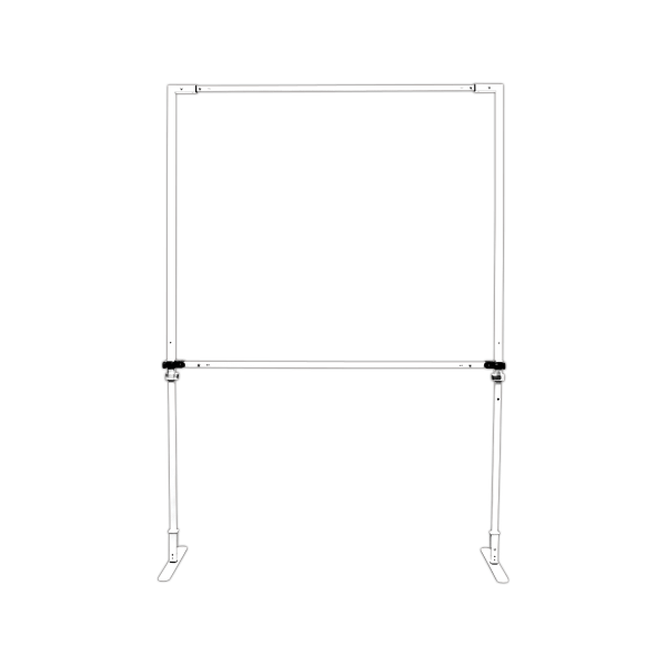 Free Standing, 5' Sidewall, HW, White