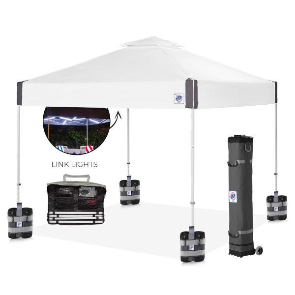  Pyramid™ Vented Canopy + Weight Bag & Link Light Bundle