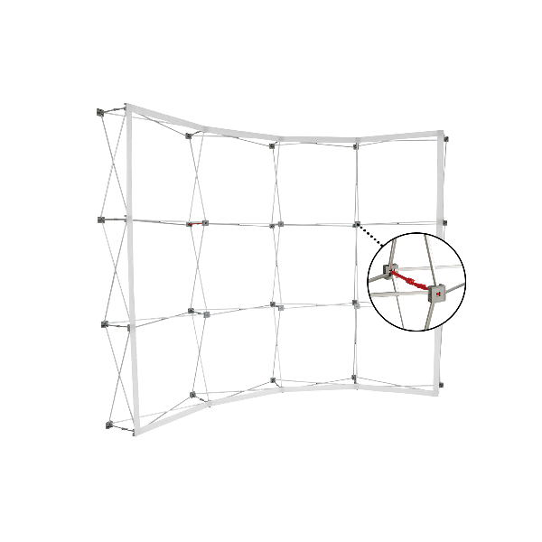 Pop-Up Curved Display Wall	