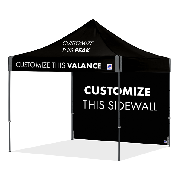 Custom Vantage™ Shelter with Sidewall  Black Black